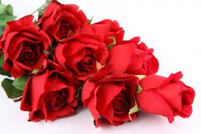 Фреска Букет из ярко красных роз