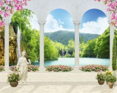 Фреска Тройная арка у озера